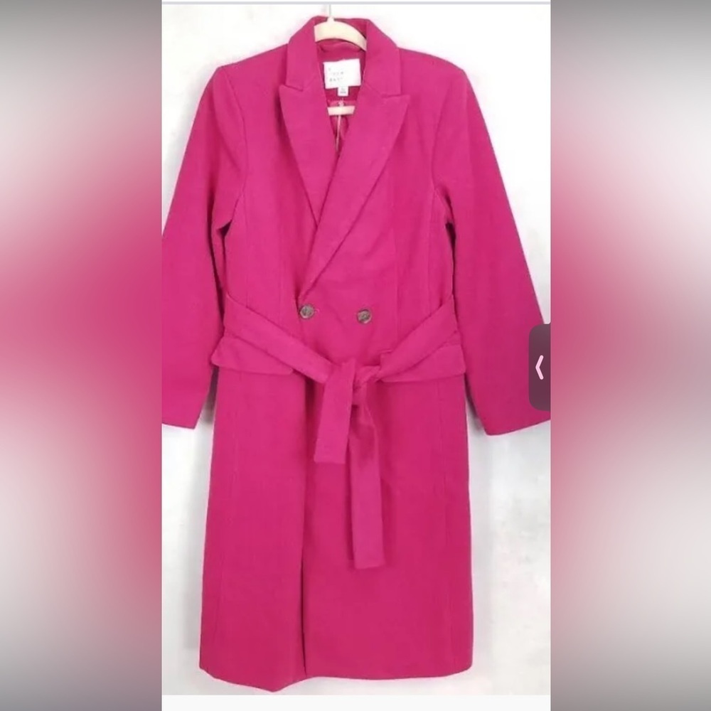 a new day Hot Pink Pea Coat, large - Picture 7 of 7